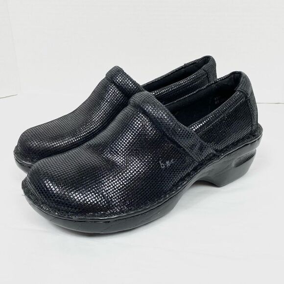 Born b.o.c. Toby Black Leather Clogs - Picture 1 of 8